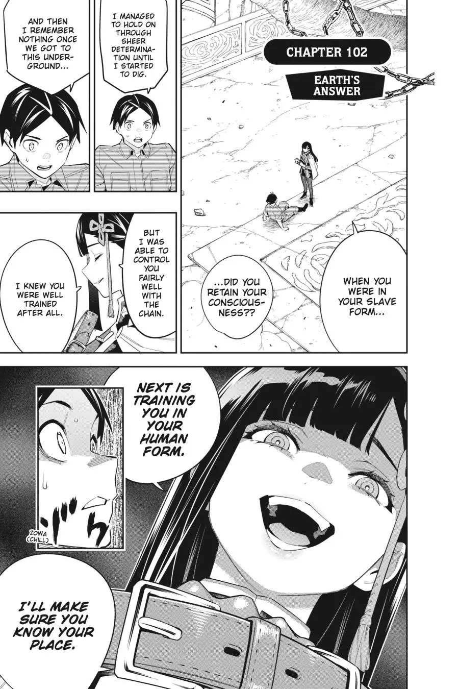 Chained Soldier (Uncensored) Manga Chapter 102 page 1 - Earth's Answer