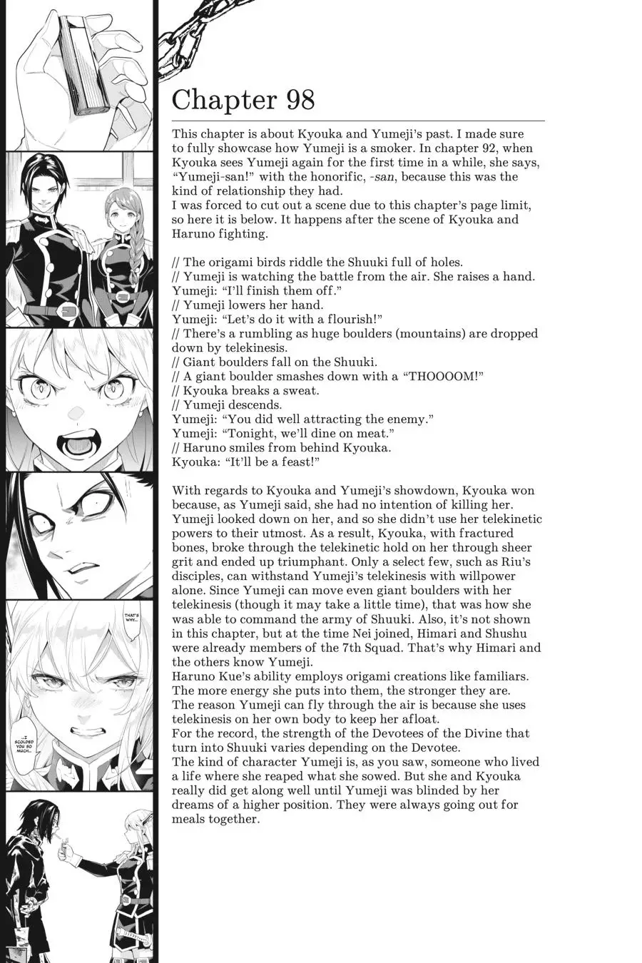 Chained Soldier (Uncensored) Manga Chapter 98 page 33 - Kyouka and Yumeji